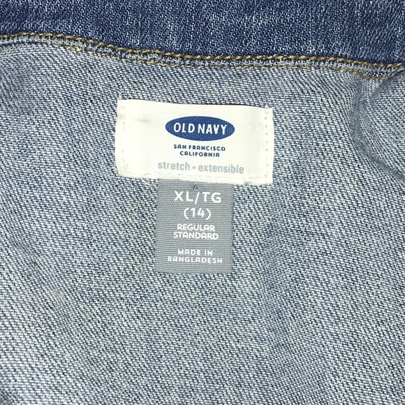 Old navy Jean button down vest - Picture 2 of 3